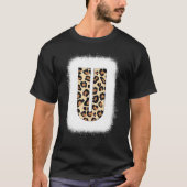 Cheetah Print Letter U Initial Letter U Leopard B T-Shirt (Vorderseite)