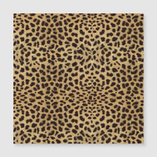 Cheetah Print Magnetkarte (Vorderseite)