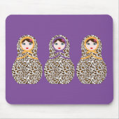 Cheetah Print Matryoshka Mousepad (Vorne)