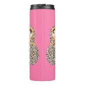 Cheetah Print Matryoshka Thermal Tumbler Thermosbecher (Rückseite)
