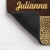 Cheetah Print mit Stiletto Heel Mousepad (Ecke)