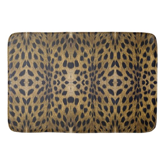 Cheetah Print Pattern Badematte (Vorderseite)