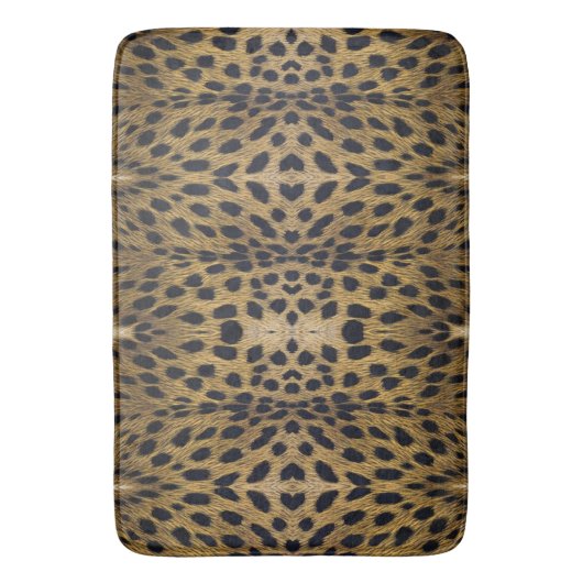 Cheetah Print Pattern Badematte (Vorderseite Vertikal)
