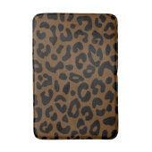 Cheetah Print Pattern Black Brown Badematte (Vorderseite Vertikal)