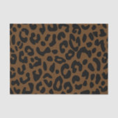 Cheetah Print Pattern Black Brown Seidenpapier (Vorderseite)