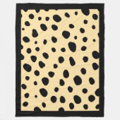 Cheetah Print Pattern Fleece Blanket (Vorderseite)