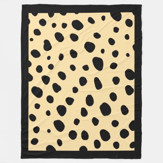 Cheetah Print Pattern Fleece Blanket (Vorderseite)