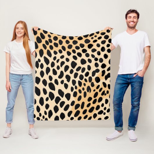 Cheetah Print Pattern Fleecedecke (Beispiel)
