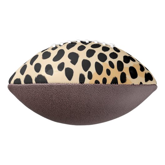 Cheetah Print Pattern Football (Gedreht 90)