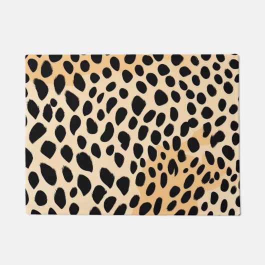 Cheetah Print Pattern Fußmatte (Vorderseite)