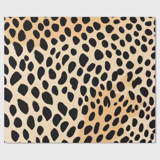 Cheetah Print Pattern Geschenkpapier (Flach)