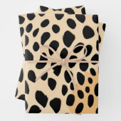Cheetah Print Pattern Geschenkpapier Set (Beispiel)