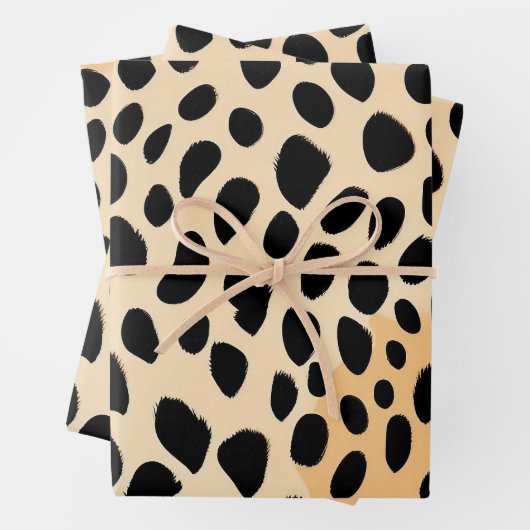 Cheetah Print Pattern Geschenkpapier Set (Beispiel)