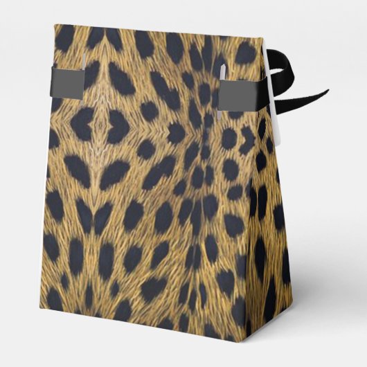 Cheetah Print Pattern Geschenkschachtel (Rückseite)