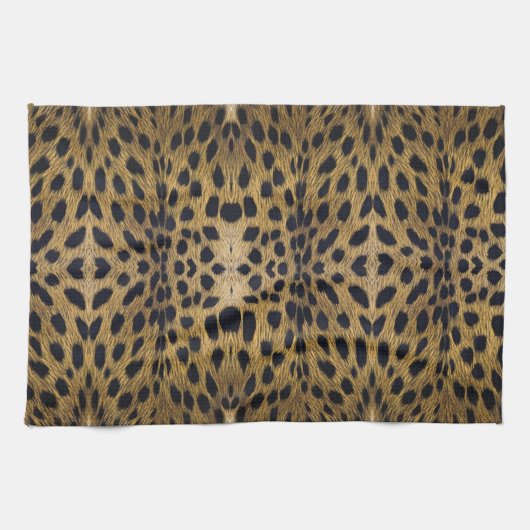 Cheetah Print Pattern Geschirrtuch (Horizontal)