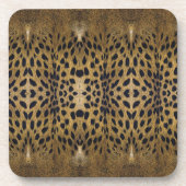 Cheetah Print Pattern Getränkeuntersetzer (Vorderseite)