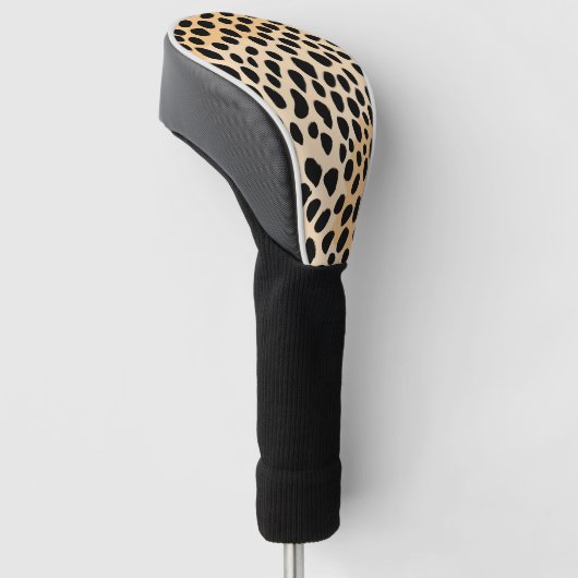 Cheetah Print Pattern Golf Headcover (angewinkelt)