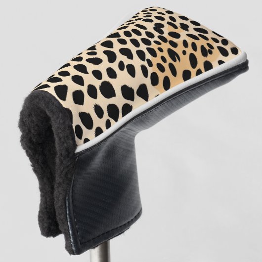 Cheetah Print Pattern Golf Headcover (3/4 Vorderseite)