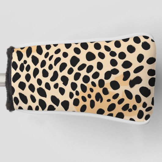Cheetah Print Pattern Golf Headcover (Vorderseite)