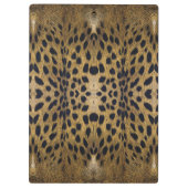 Cheetah Print Pattern Klemmbrett (Rückseite)