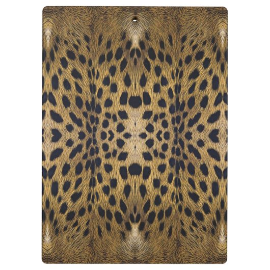 Cheetah Print Pattern Klemmbrett (Rückseite)