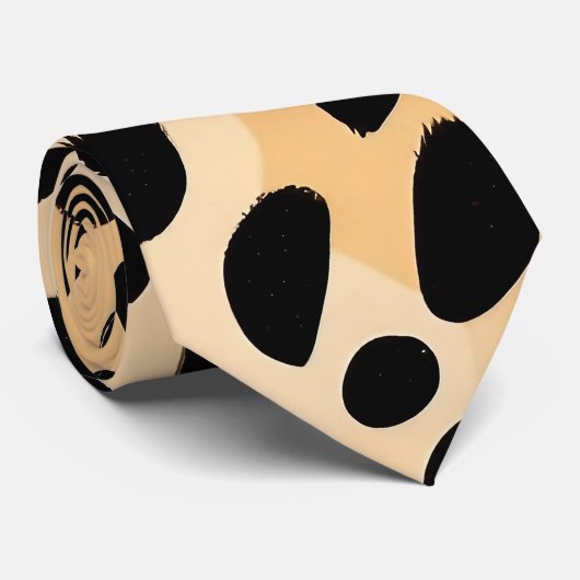 Cheetah Print Pattern Krawatte (Gerollt)