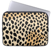 Cheetah Print Pattern Laptopschutzhülle (Vorderseite)