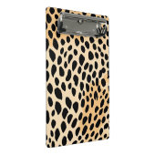 Cheetah Print Pattern Mini Klemmbrett (Schrägansicht)