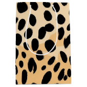Cheetah Print Pattern Mittlere Geschenktüte (Vorderseite)