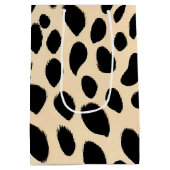 Cheetah Print Pattern Mittlere Geschenktüte (Rückseite)