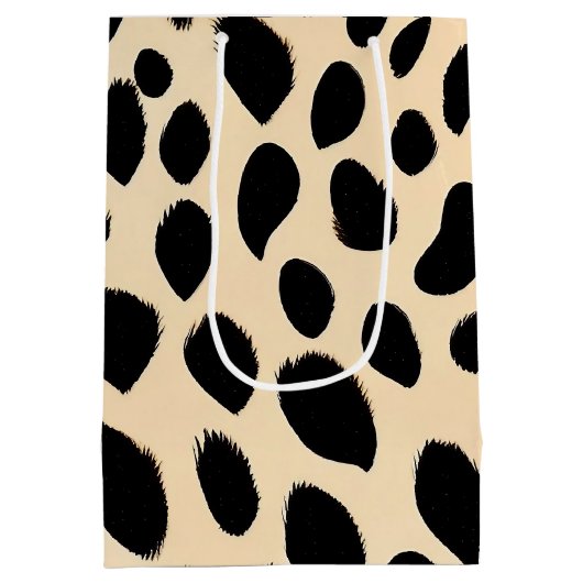 Cheetah Print Pattern Mittlere Geschenktüte (Rückseite)