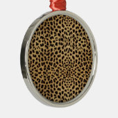 Cheetah Print pattern Ornament Aus Metall (Rechts)