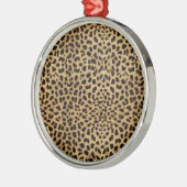 Cheetah Print pattern Ornament Aus Metall (Links)