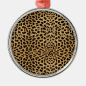 Cheetah Print pattern Ornament Aus Metall (Vorne)