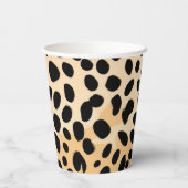 Cheetah Print Pattern Pappbecher (Rückseite)
