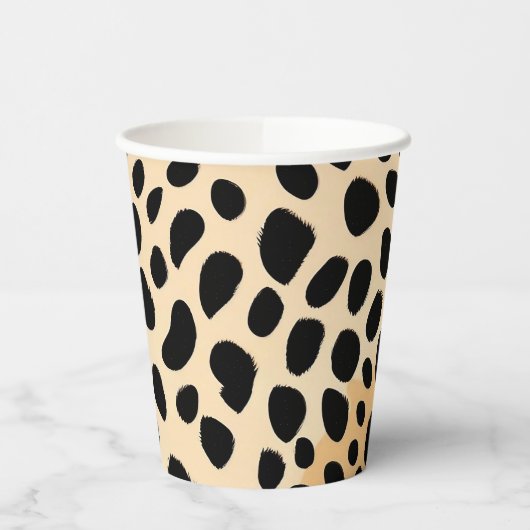 Cheetah Print Pattern Pappbecher (Links)
