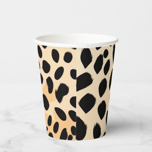 Cheetah Print Pattern Pappbecher (Rechts)