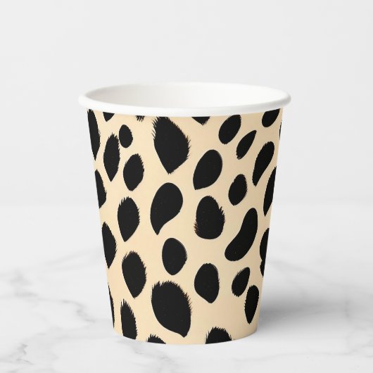 Cheetah Print Pattern Pappbecher (Vorderseite)