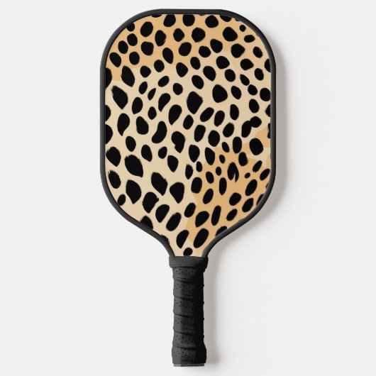 Cheetah Print Pattern Pickleball Schläger (Vorderseite)