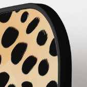 Cheetah Print Pattern Pickleball Schläger (Linke Seite)