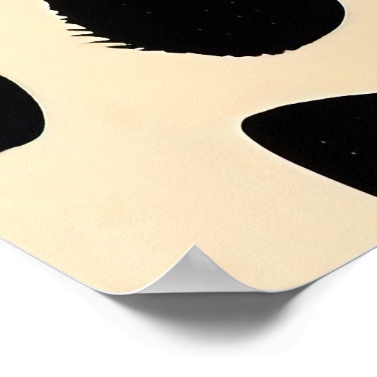 Cheetah Print Pattern Poster (Ecke)