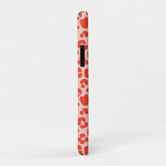 Cheetah Print Pattern Red Case-Mate iPhone Hülle (Hinten/Rechts)