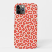 Cheetah Print Pattern Red Case-Mate iPhone Hülle (Rückseite)