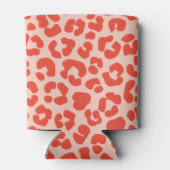 Cheetah Print Pattern Red Dosenkühler (Rückseite)