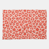 Cheetah Print Pattern Red Geschirrtuch (Horizontal)