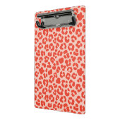 Cheetah Print Pattern Red Mini Klemmbrett (Gewinkelt2)