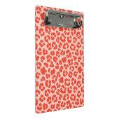 Cheetah Print Pattern Red Mini Klemmbrett (Schrägansicht)