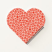 Cheetah Print Pattern Red Notizblock (Rückseite)