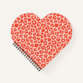 Cheetah Print Pattern Red Notizblock (Vorderseite)