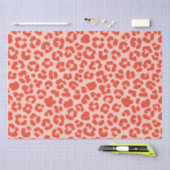 Cheetah Print Pattern Red Seidenpapier (Handwerk)